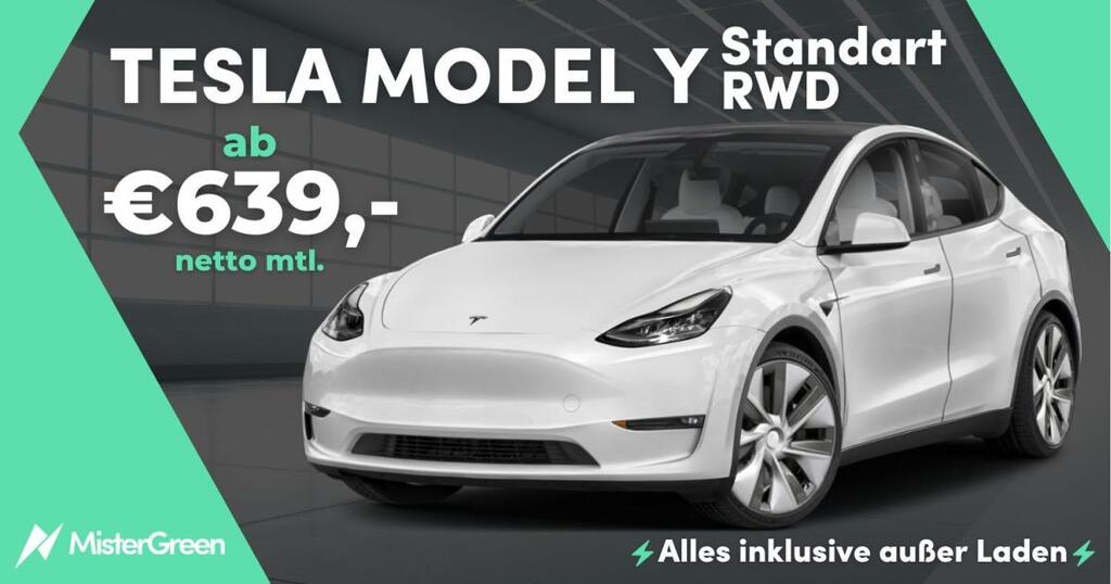 Tesla Model Y ⎸ All-Inklusive Sonderaktion ⎸ 0,25% Versteuerung