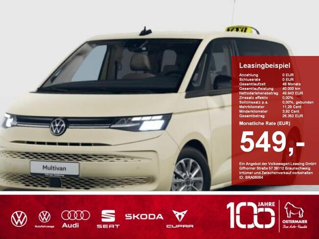 Volkswagen T7 Multivan Taxi Life Motor: 2.0 l TDI SCR 110 k - Bild 1
