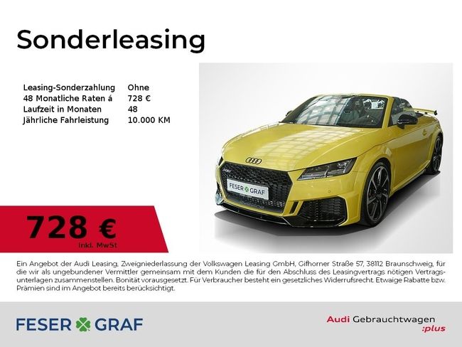 Audi TT RS Roadster Navi Leder Feinnappa - Bild 1