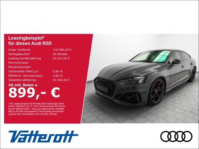 Audi RS5 Sportback 2.9 TFSI competition plus B&O HUD ACC Nimbusgrau - Bild 1