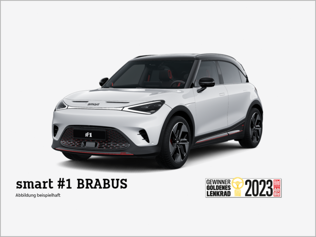 SMART #1 BRABUS ⚡ Wartung & Verschleiß inkl.*❗️(Allrad/Ambient/Head-up/Soundsystem/Pano/LED+) - Bild 1