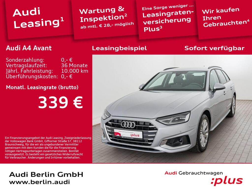 Audi A4 für 375,00 € brutto leasen