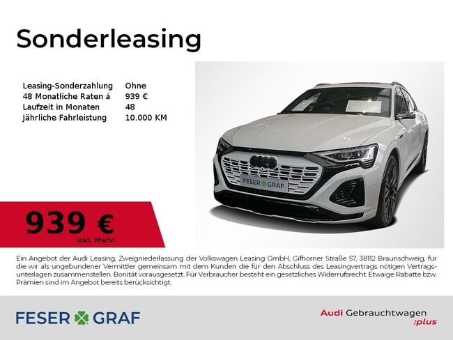 Audi Q8 e-tron Sportback 55 e-tron S line Matrix Pano - Bild 1