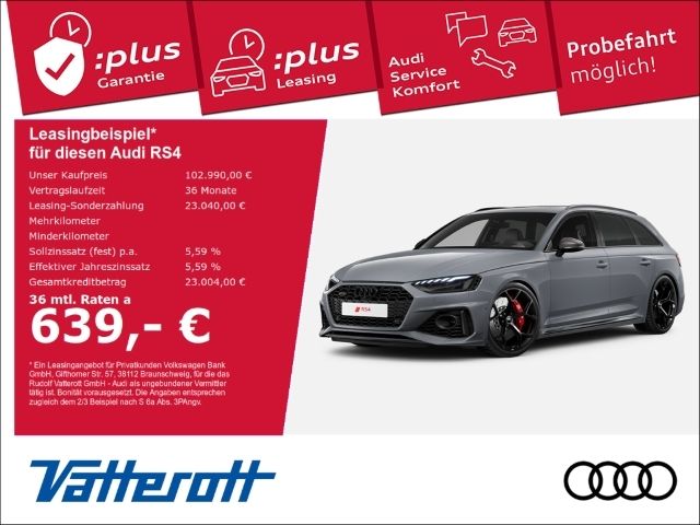 Audi RS4 Avant performance Pano ACC AHK HUD Navi Matrix - Bild 1