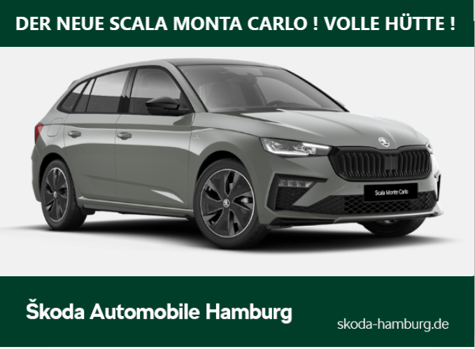 Skoda Scala Monte Carlo 1,5 TSI 110 kW 7-Gang automa
