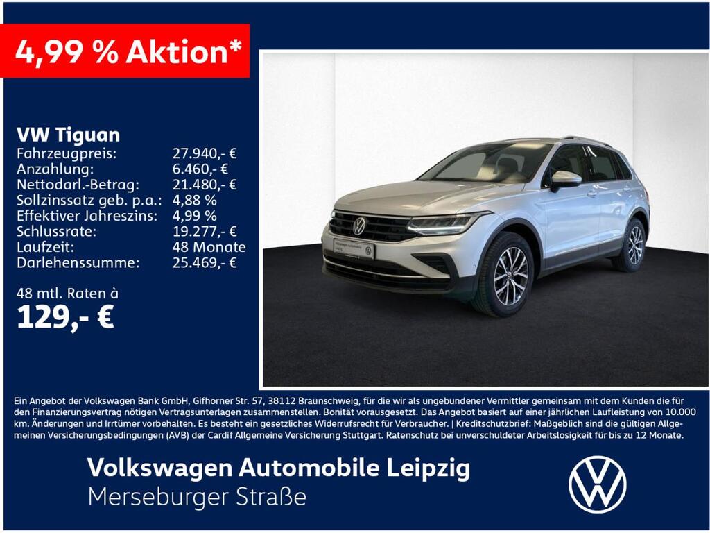 Volkswagen Tiguan für 315,00 € brutto leasen