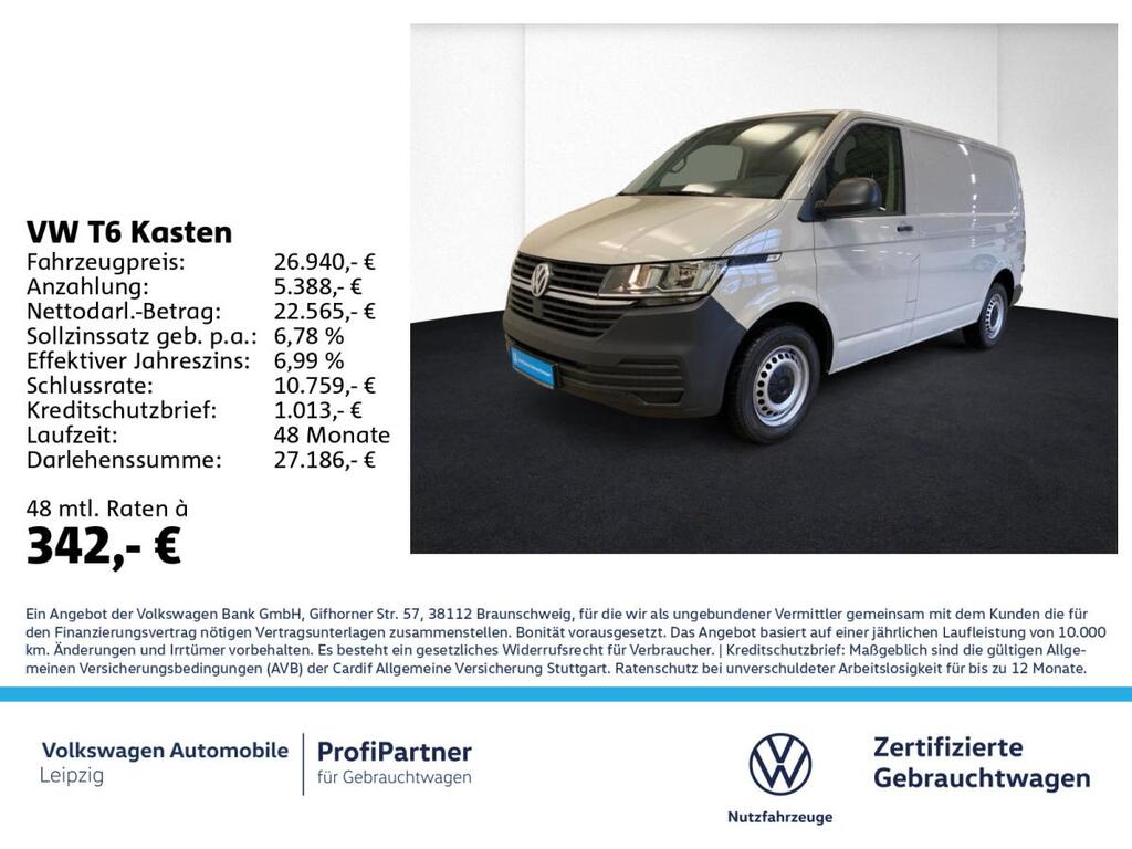 Volkswagen T6 Kasten T6.1 Transporter *PDC*Freisprech*Klima*