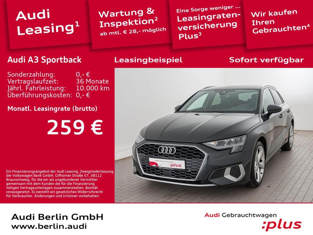 Audi A3 für 285,00 € brutto leasen