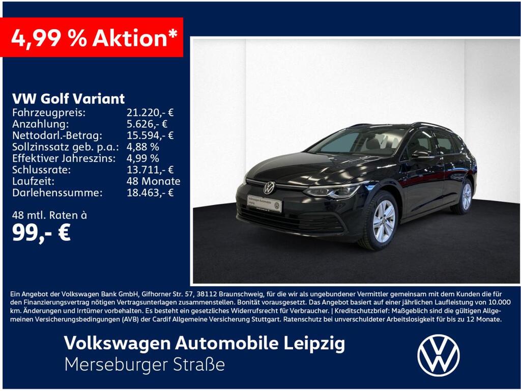 Volkswagen Golf für 252,00 € brutto leasen