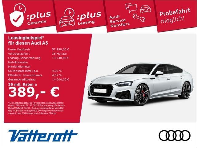 Audi A5 Sportback 40 TDI S line competition business AHK - Bild 1