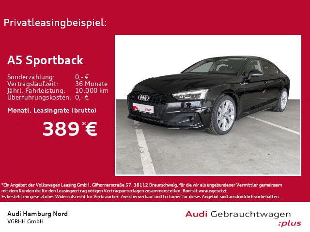 Audi A5 Sportback 40 TFSI quat. Navi Matrix Leder Cam - Bild 1