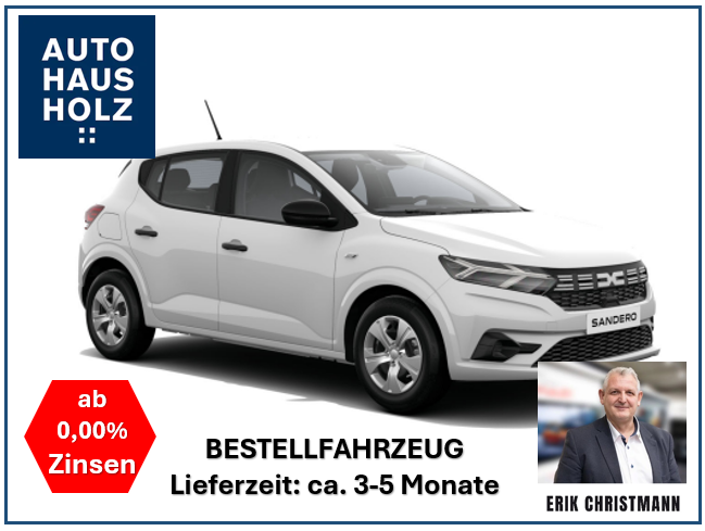 Dacia Sandero Essential SCe 65 🚀🔍inkl. Full-Service - Bild 1