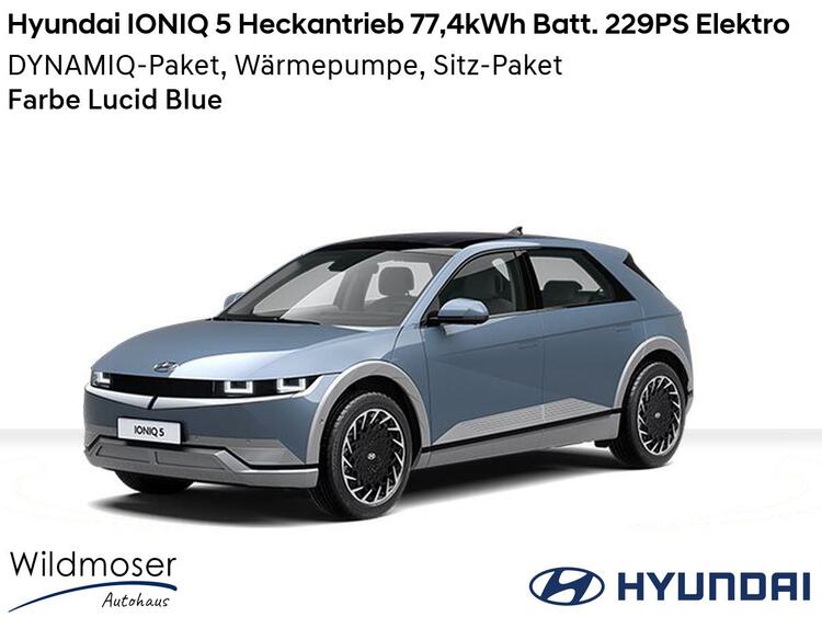 Hyundai IONIQ 5 ⚡ Heckantrieb 77,4kWh Batt. 229PS Elektro ⏱ Sofort verfügbar! ✔️ mit 3 Zusatz-Paketen