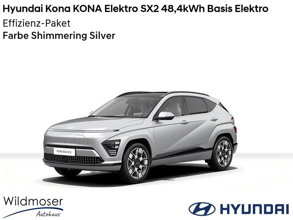 Hyundai Kona Elektro ⚡ KONA Elektro SX2 48,4kWh Basis Elektro ⏱ Sofort verfügbar! ✔️ mit Effizienz-Paket