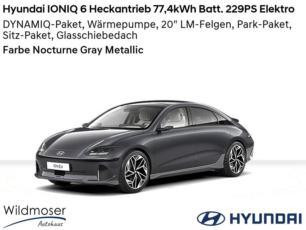 Hyundai IONIQ 6 ⚡ Heckantrieb 77,4kWh Batt. 229PS Elektro ⏱ Sofort verfügbar! ✔️ mit 6 Zusatz-Paketen