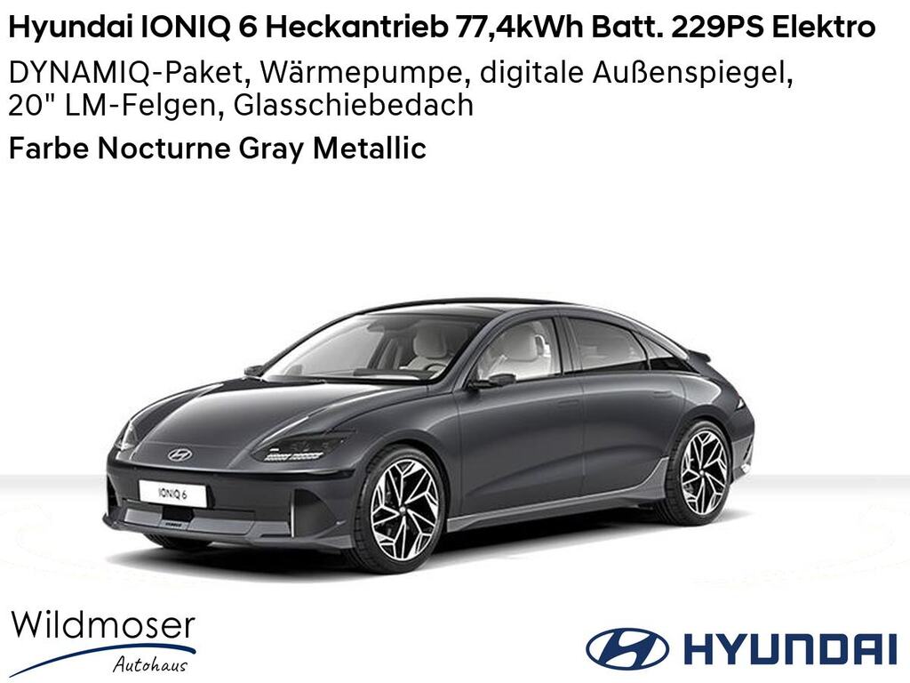 Hyundai IONIQ 6 ⚡ Heckantrieb 77,4kWh Batt. 229PS Elektro ⏱ Sofort verfügbar! ✔️ mit 5 Zusatz-Paketen