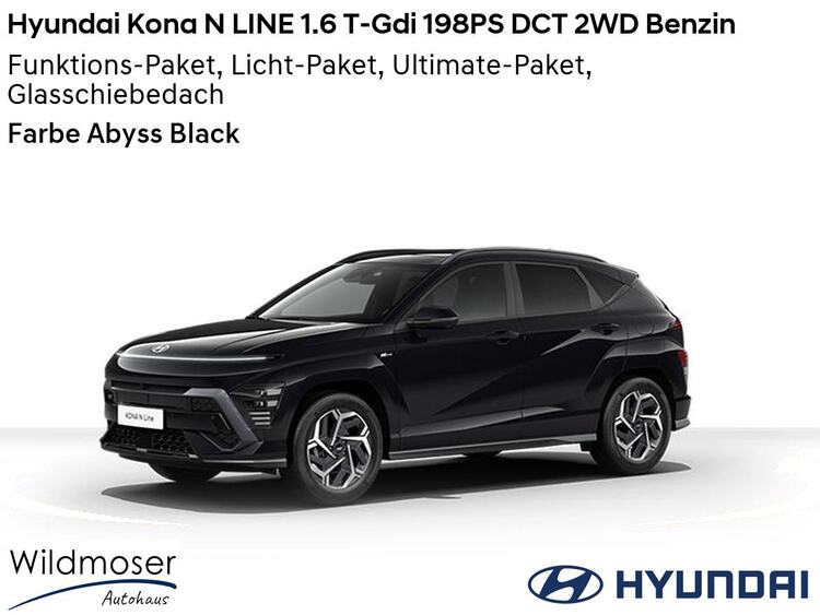 Hyundai Kona ❤️ N LINE 1.6 T-Gdi 198PS DCT 2WD Benzin ⏱ 5 Monate Lieferzeit ✔️ mit 4 Zusatz-Paketen