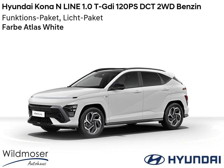 Hyundai Kona ❤️ N LINE 1.0 T-Gdi 120PS DCT 2WD Benzin ⏱ 5 Monate Lieferzeit ✔️ mit 2 Zusatz-Paketen