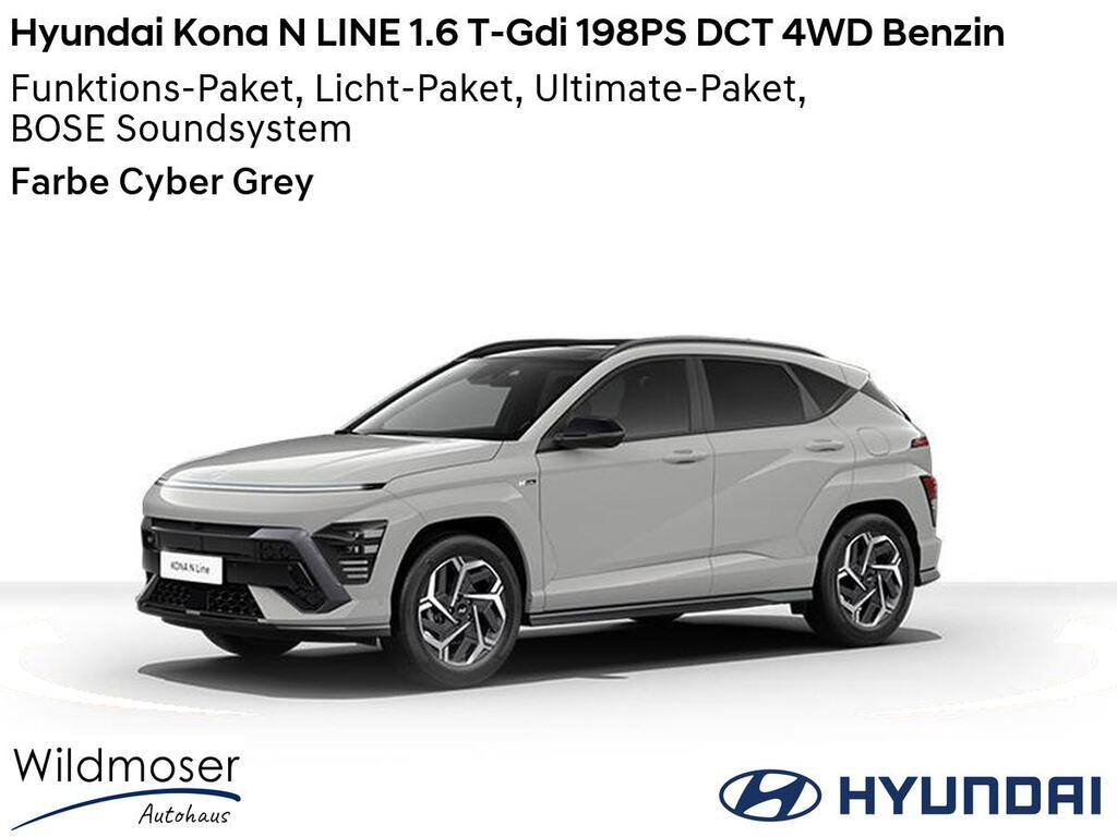 Hyundai Kona ❤️ N LINE 1.6 T-Gdi 198PS DCT 4WD Benzin ⏱ 5 Monate Lieferzeit ✔️ mit 4 Zusatz-Paketen