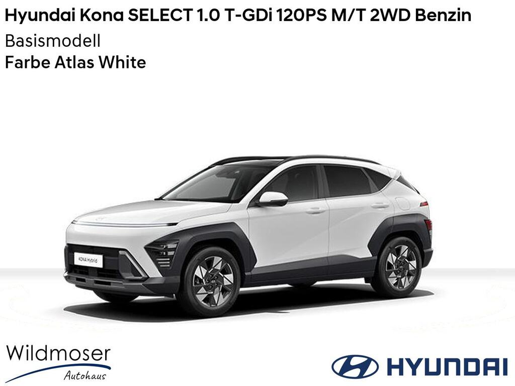 Hyundai Kona ❤️ SELECT 1.0 T-GDi 120PS M/T 2WD Benzin ⏱ 5 Monate Lieferzeit ✔️ Basismodell