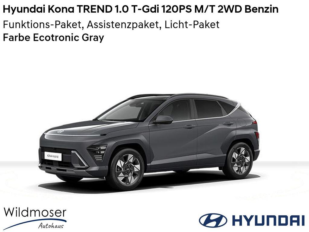 Hyundai Kona ❤️ TREND 1.0 T-Gdi 120PS M/T 2WD Benzin ⏱ 5 Monate Lieferzeit ✔️ mit 3 Zusatz-Paketen