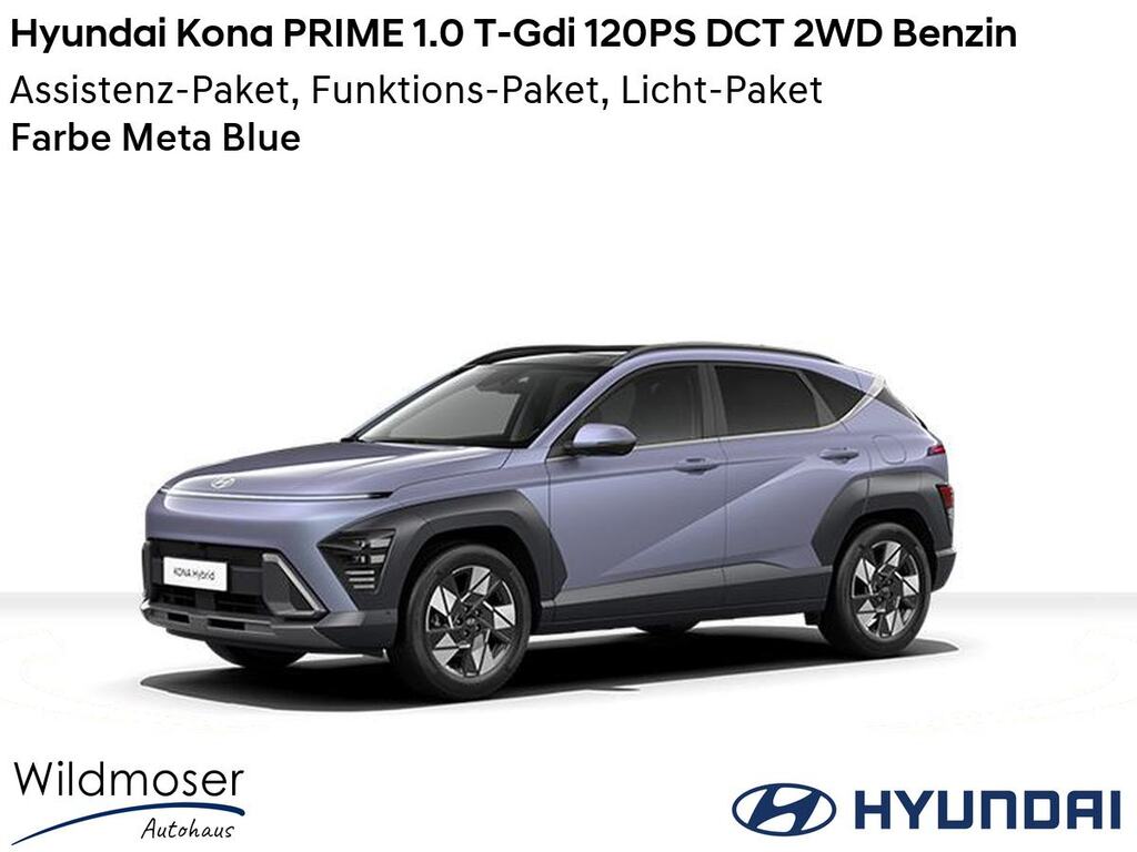 Hyundai Kona ❤️ PRIME 1.0 T-Gdi 120PS DCT 2WD Benzin ⏱ 5 Monate Lieferzeit ✔️ mit 3 Zusatz-Paketen