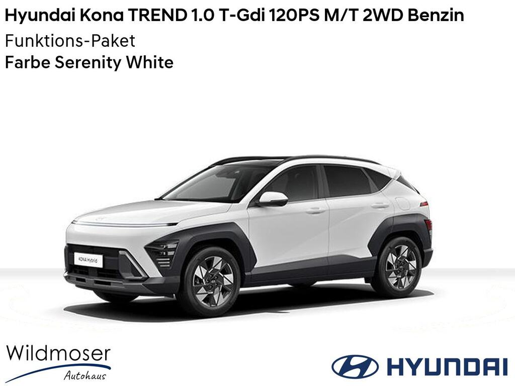 Hyundai Kona ❤️ TREND 1.0 T-Gdi 120PS M/T 2WD Benzin ⏱ 5 Monate Lieferzeit ✔️ mit Funktions-Paket