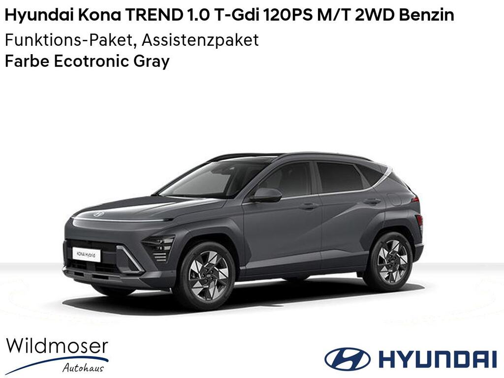 Hyundai Kona ❤️ TREND 1.0 T-Gdi 120PS M/T 2WD Benzin ⏱ 5 Monate Lieferzeit ✔️ mit 2 Zusatz-Paketen