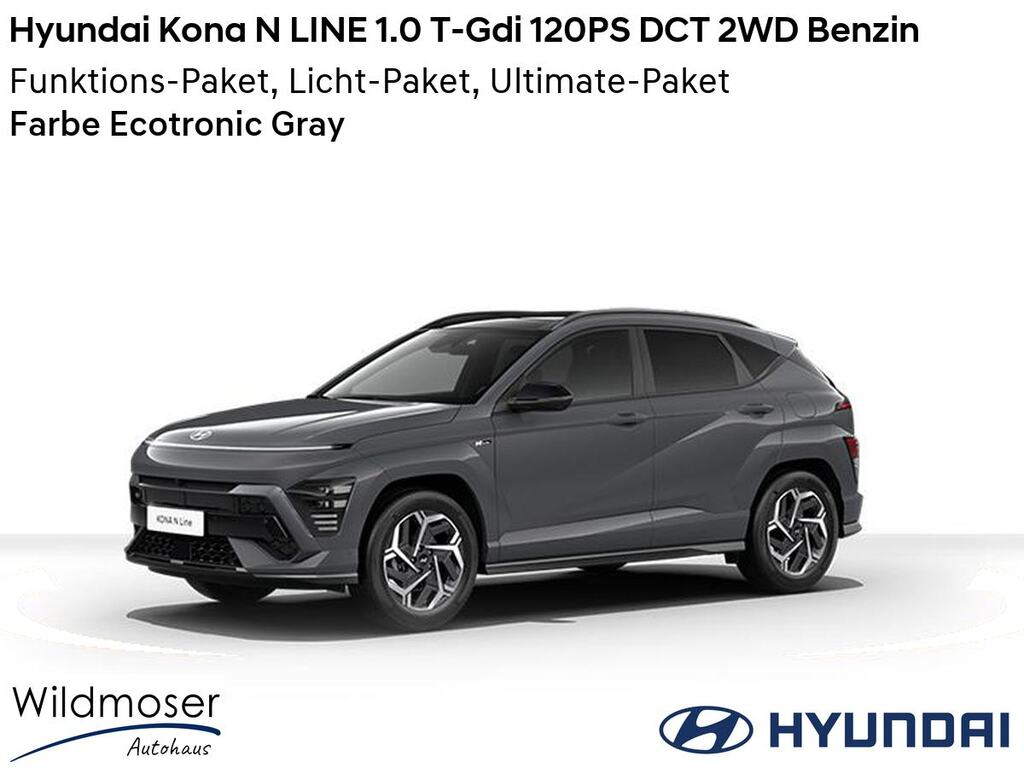 Hyundai Kona ❤️ N LINE 1.0 T-Gdi 120PS DCT 2WD Benzin ⏱ 5 Monate Lieferzeit ✔️ mit 3 Zusatz-Paketen