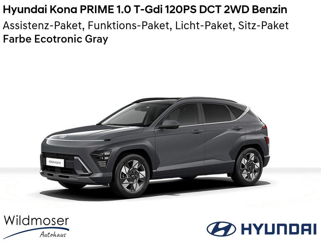 Hyundai Kona ❤️ PRIME 1.0 T-Gdi 120PS DCT 2WD Benzin ⏱ 5 Monate Lieferzeit ✔️ mit 4 Zusatz-Paketen