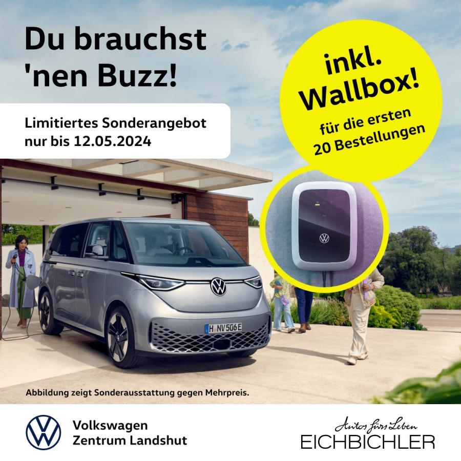 Volkswagen ID. Buzz Pro *limitiertes Angebot vom 28.04. - 12.05.24 - "Ihr braucht' nen BUZZ incl. Wallbox"