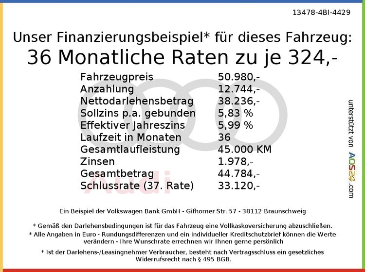 Audi A5 Cabrio advanced 40 TFSI Komfort-Paket Matrix