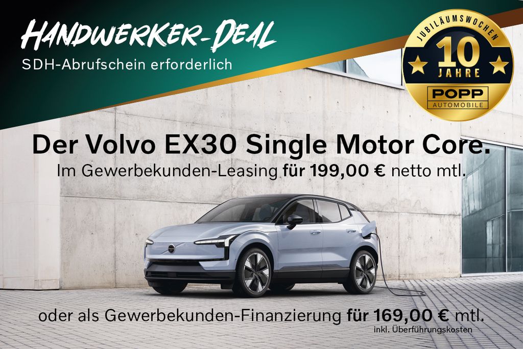 Volvo EX30 | Handwerkerdeal | OHNE ANZAHLUNG | ab August verfügbar | Single Motor Core