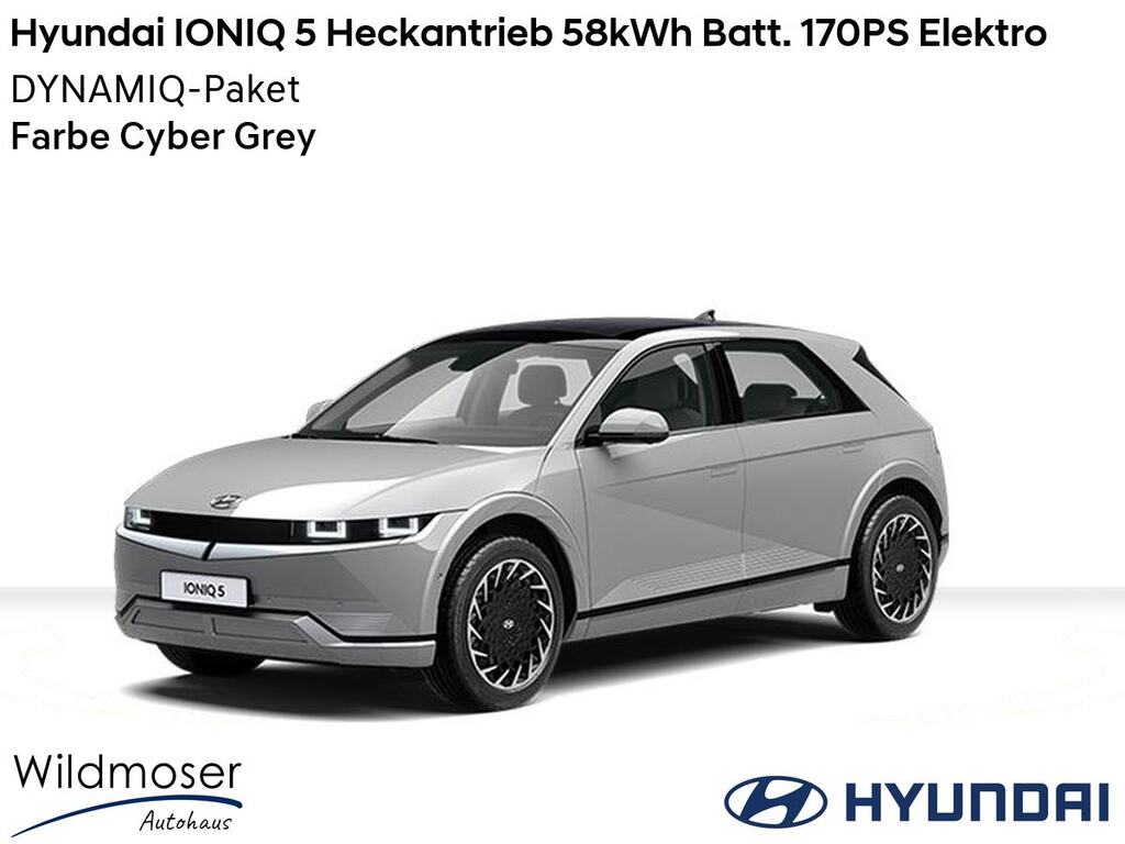 Hyundai IONIQ 5 ⚡ Heckantrieb 58kWh Batt. 170PS Elektro ⏱ Sofort verfügbar! ✔️ mit DYNAMIQ-Paket