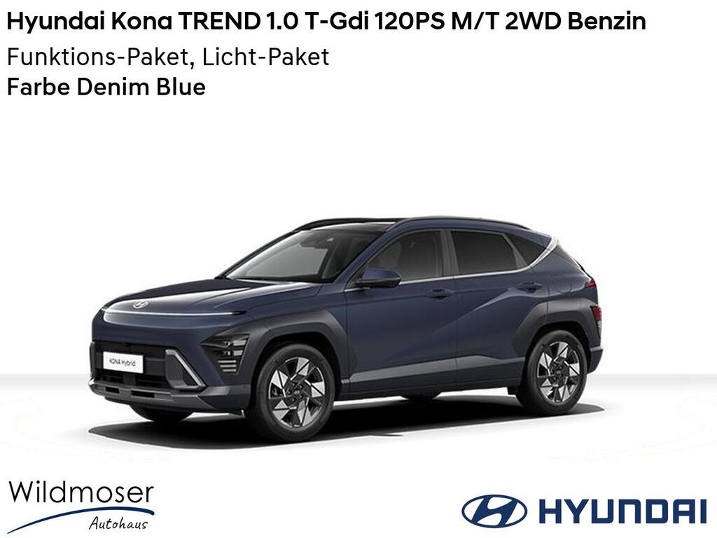 Hyundai Kona ❤️ TREND 1.0 T-Gdi 120PS M/T 2WD Benzin ⏱ 5 Monate Lieferzeit ✔️ mit 2 Zusatz-Paketen