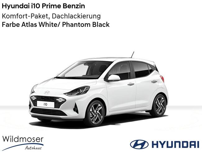 Hyundai i10 ❤️ Prime FL Benzin ⏱ 5 Monate Lieferzeit ✔️ mit 2 Zusatz-Paketen - Bild 1