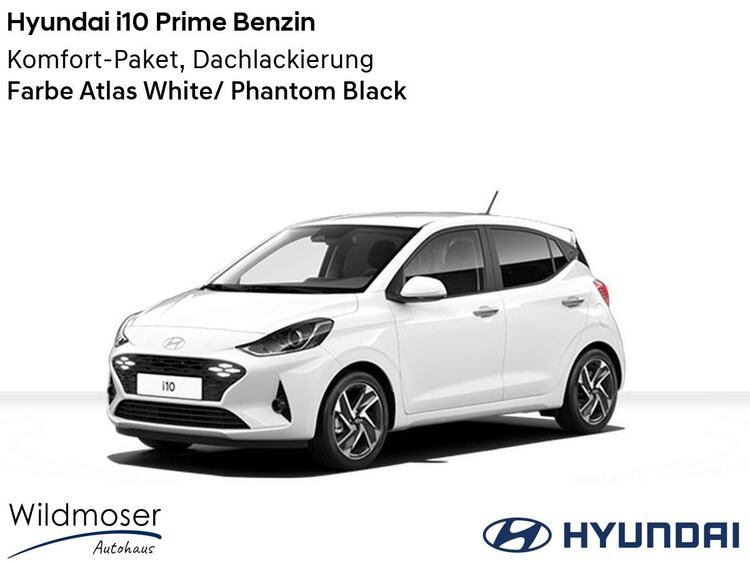 Hyundai i10 ❤️ Prime FL Benzin ⏱ 5 Monate Lieferzeit ✔️ mit 2 Zusatz-Paketen
