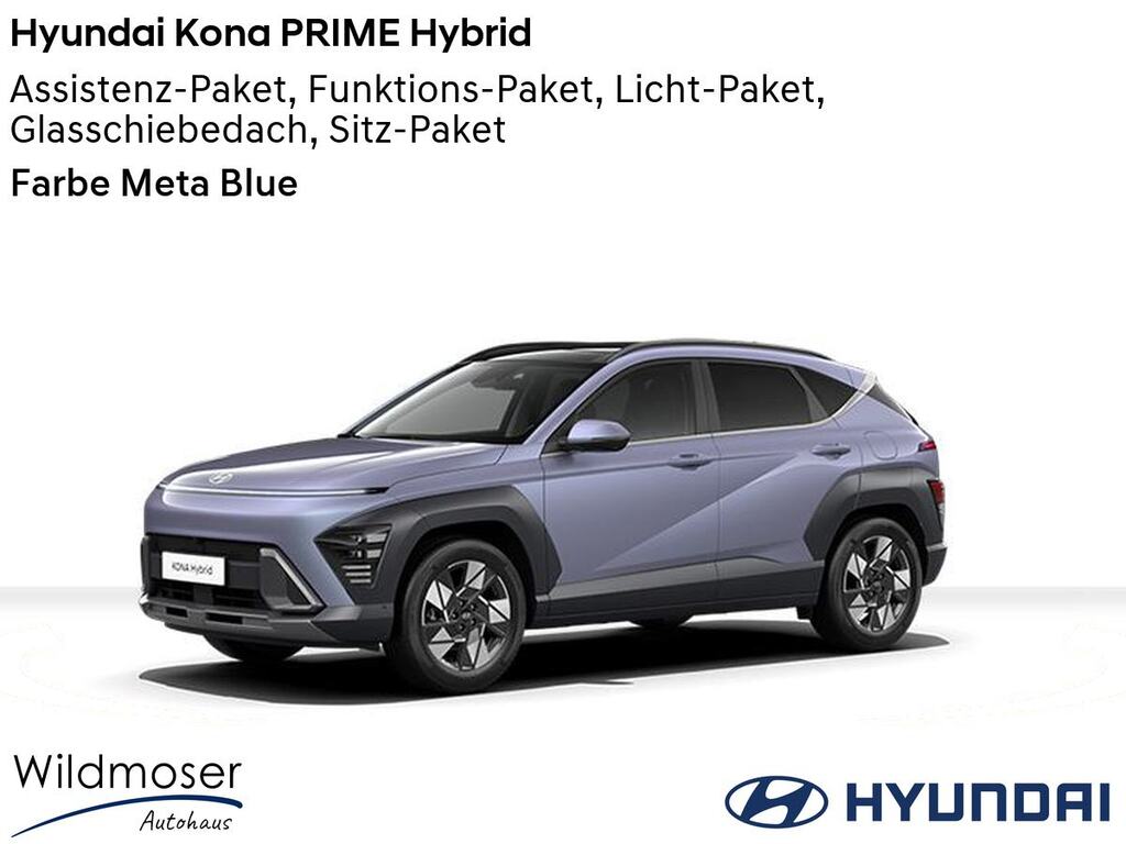 Hyundai Kona ❤️ PRIME Hybrid ⏱ 5 Monate Lieferzeit ✔️ mit 5 Zusatz-Paketen