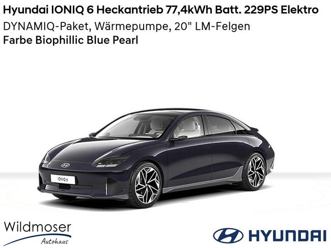 Hyundai IONIQ 6 ⚡ Heckantrieb 77,4kWh Batt. 229PS Elektro ⏱ Sofort verfügbar! ✔️ mit 3 Zusatz-Paketen - Bild 1