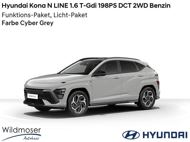 Hyundai Kona ❤️ N LINE 1.6 T-Gdi 198PS DCT 2WD Benzin ⏱ 5 Monate Lieferzeit ✔️ mit 2 Zusatz-Paketen - Bild 1