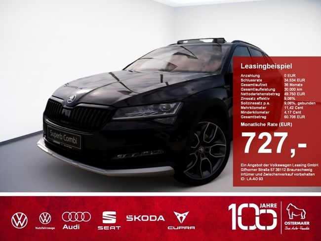 Skoda Superb 4x4 Scout 2.0TDI MATRIX.DCC.360°.PANO.AHK - Bild 1