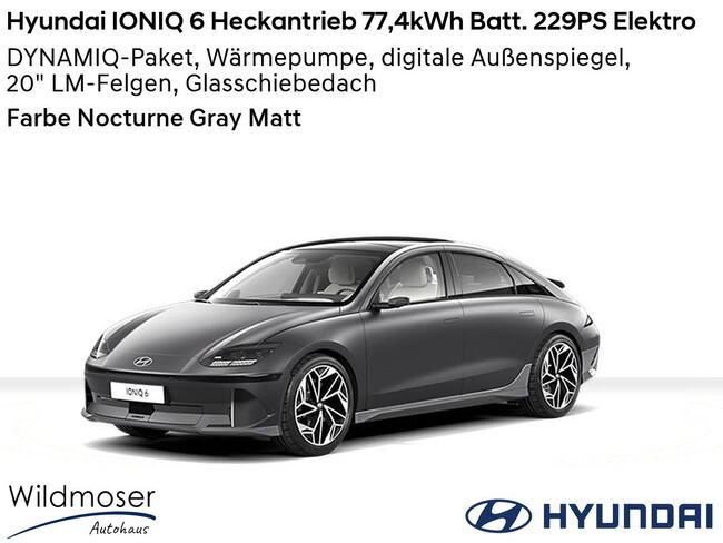 Hyundai IONIQ 6 ⚡ Heckantrieb 77,4kWh Batt. 229PS Elektro ⏱ Sofort verfügbar! ✔️ mit 5 Zusatz-Paketen - Bild 1