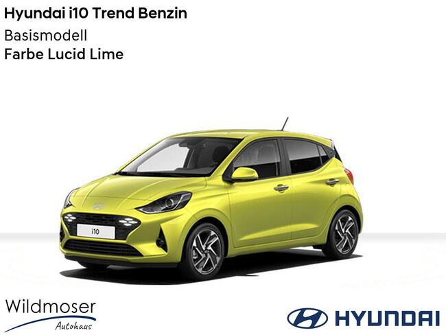 Hyundai i10 ❤️ Trend FL Benzin ⏱ 5 Monate Lieferzeit ✔️ Basismodell - Bild 1