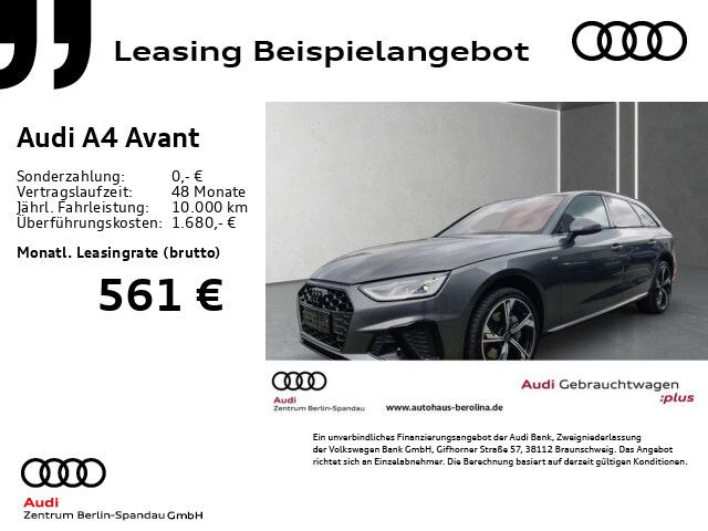 Audi A4 Avant 40 TDI S line S tr. *PANO*Virt.C+*NAV+* - Bild 1