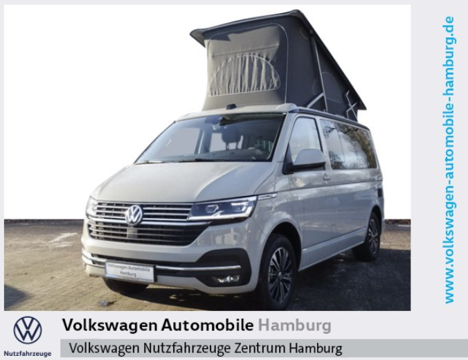 Volkswagen T6 California Ocean 110kW 7-Gang-DSG verfügbar