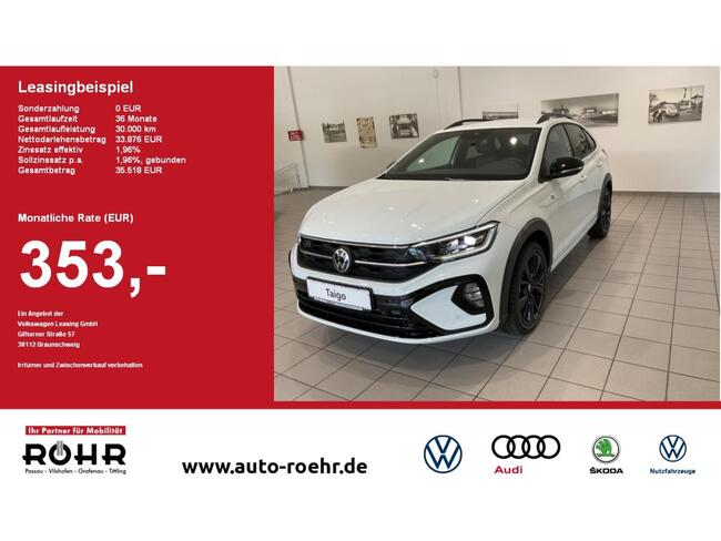 Volkswagen Taigo R-Line (BlackStyle/Navi/AHK/Kamera) 1.0 l - Bild 1