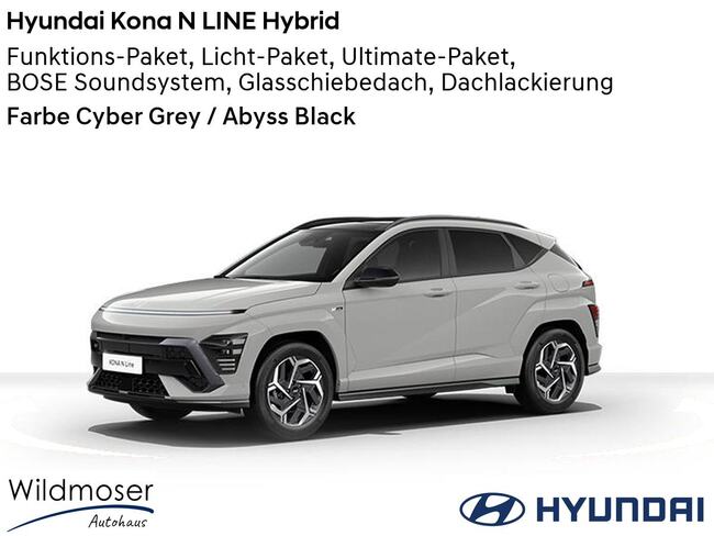 Hyundai Kona ❤️ N LINE Hybrid ⏱ Sofort verfügbar! ✔️ mit 6 Zusatz-Paketen - Bild 1