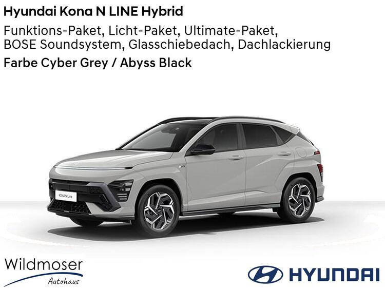 Hyundai Kona ❤️ N LINE Hybrid ⏱ Sofort verfügbar! ✔️ mit 6 Zusatz-Paketen