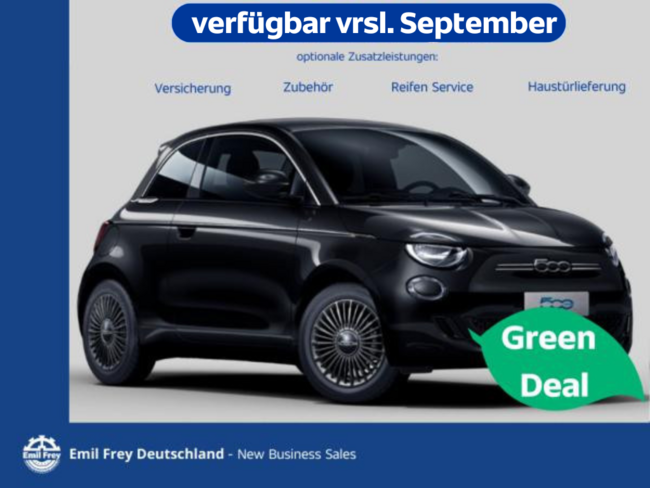 Fiat 500e 42kwh 118 PS !!! September verfügbar !!! +++ inkl. KOMFORT Paket +++ - Bild 1