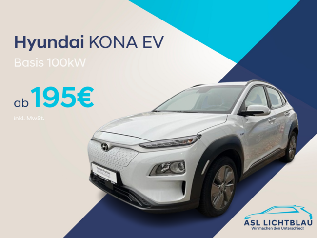 Hyundai Kona Elektro Basis *sofort* 100kW Rückfahrkamera Klimaaut. - Bild 1